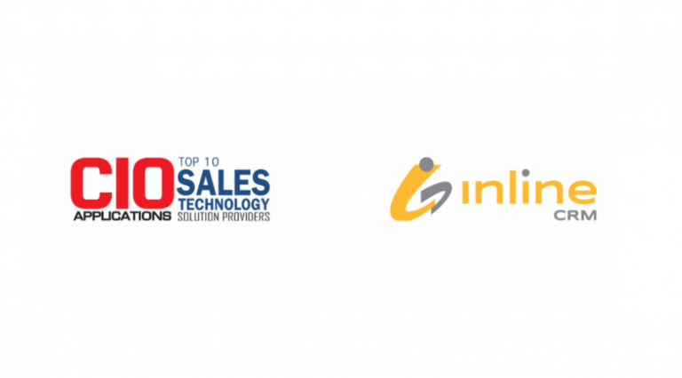 CIO top 10 sales technology solution. providers and Inline CRM logos