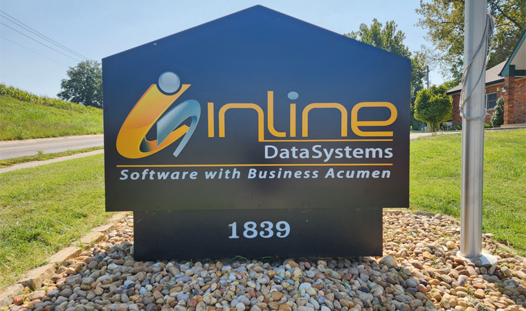 Inline data systems sign